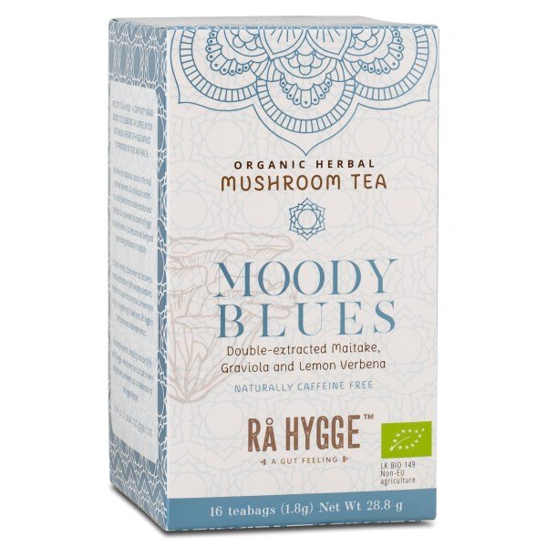 Rå Hygge Herbal Tea Moody Blues Maitake , 16 pussillista