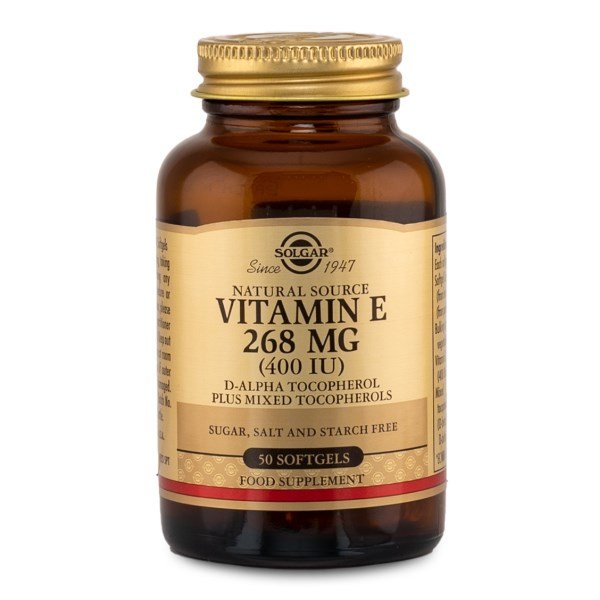 Solgar E-vitamiini 268 mg, 50 kaps.