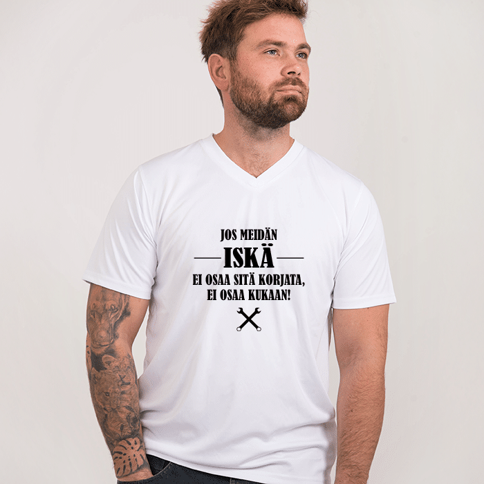 T-paita painatuksella isälle S
