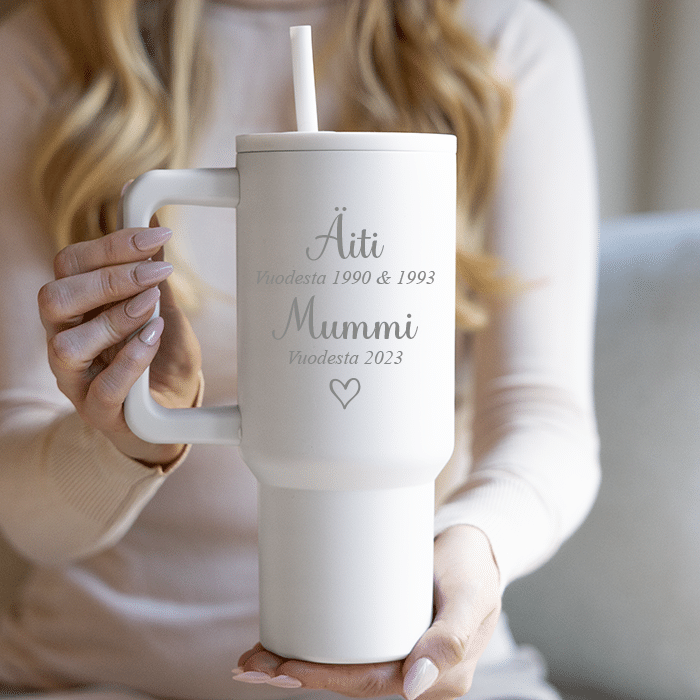 Tumbler termos äidille (useita värejä) Vaaleanpunainen