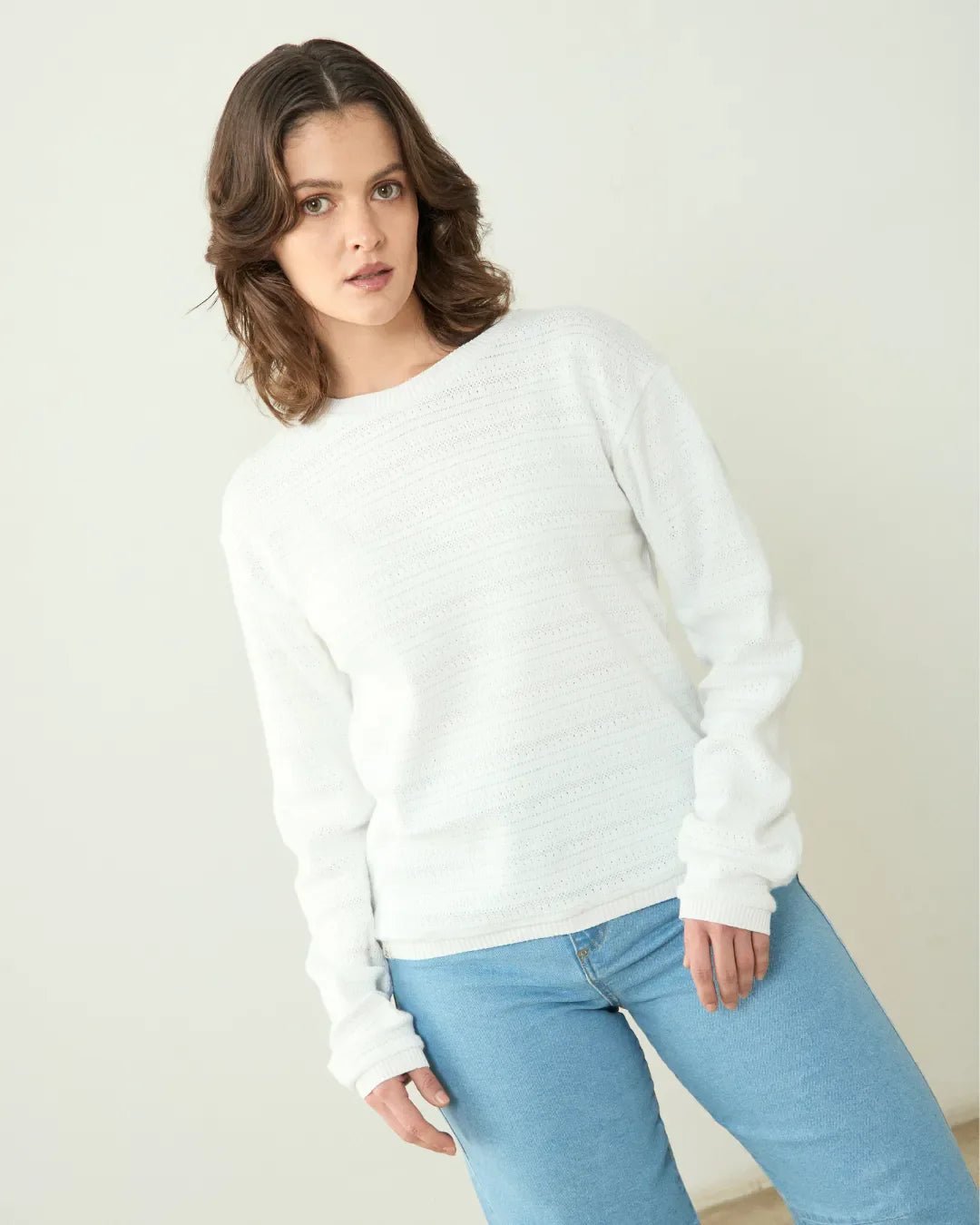 Esther Sweater White