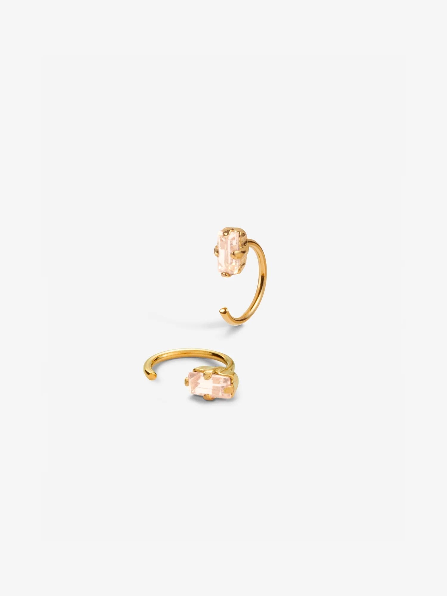 Marcel Mini Hoop Earrings Champagne