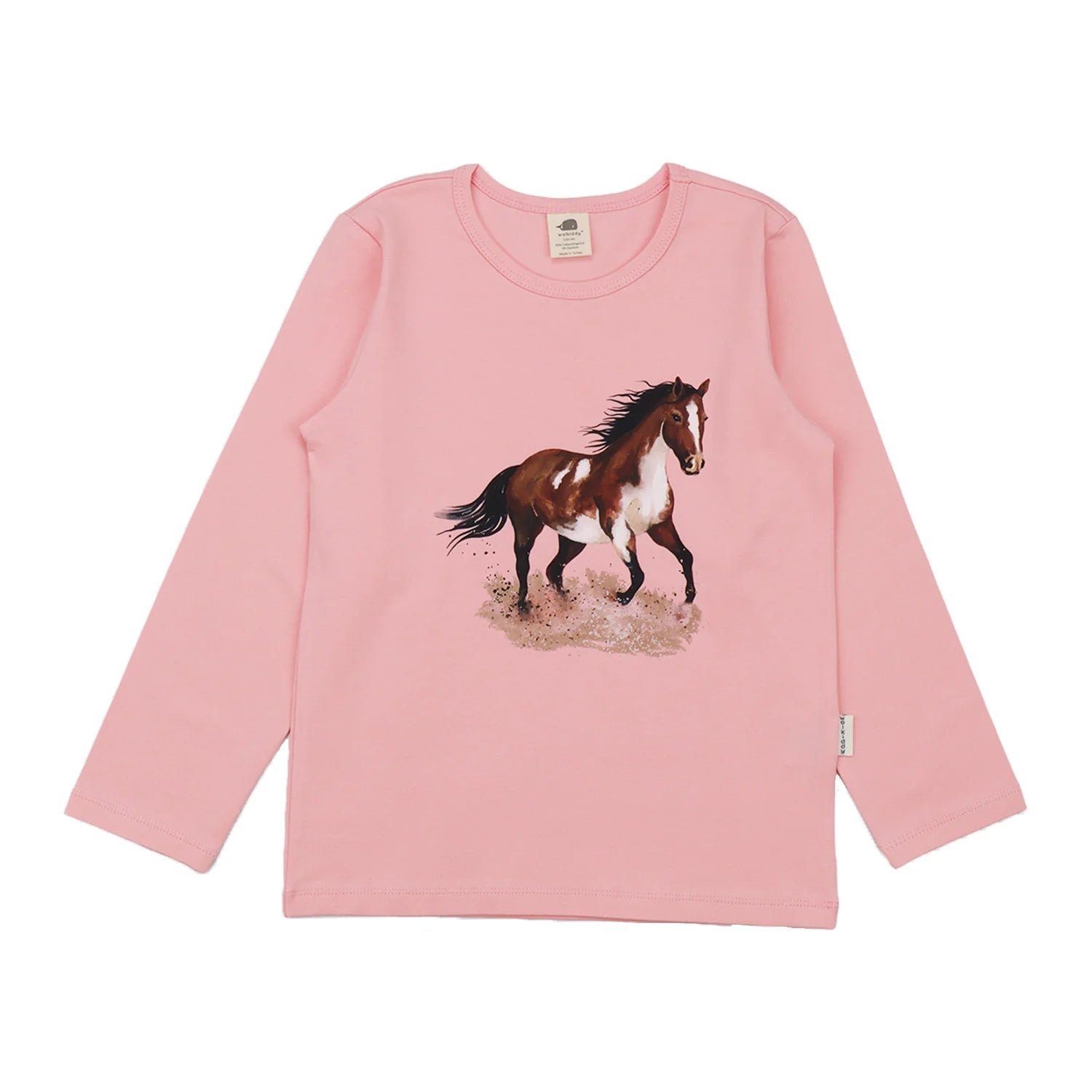 Graceful Horses Shirt Pink