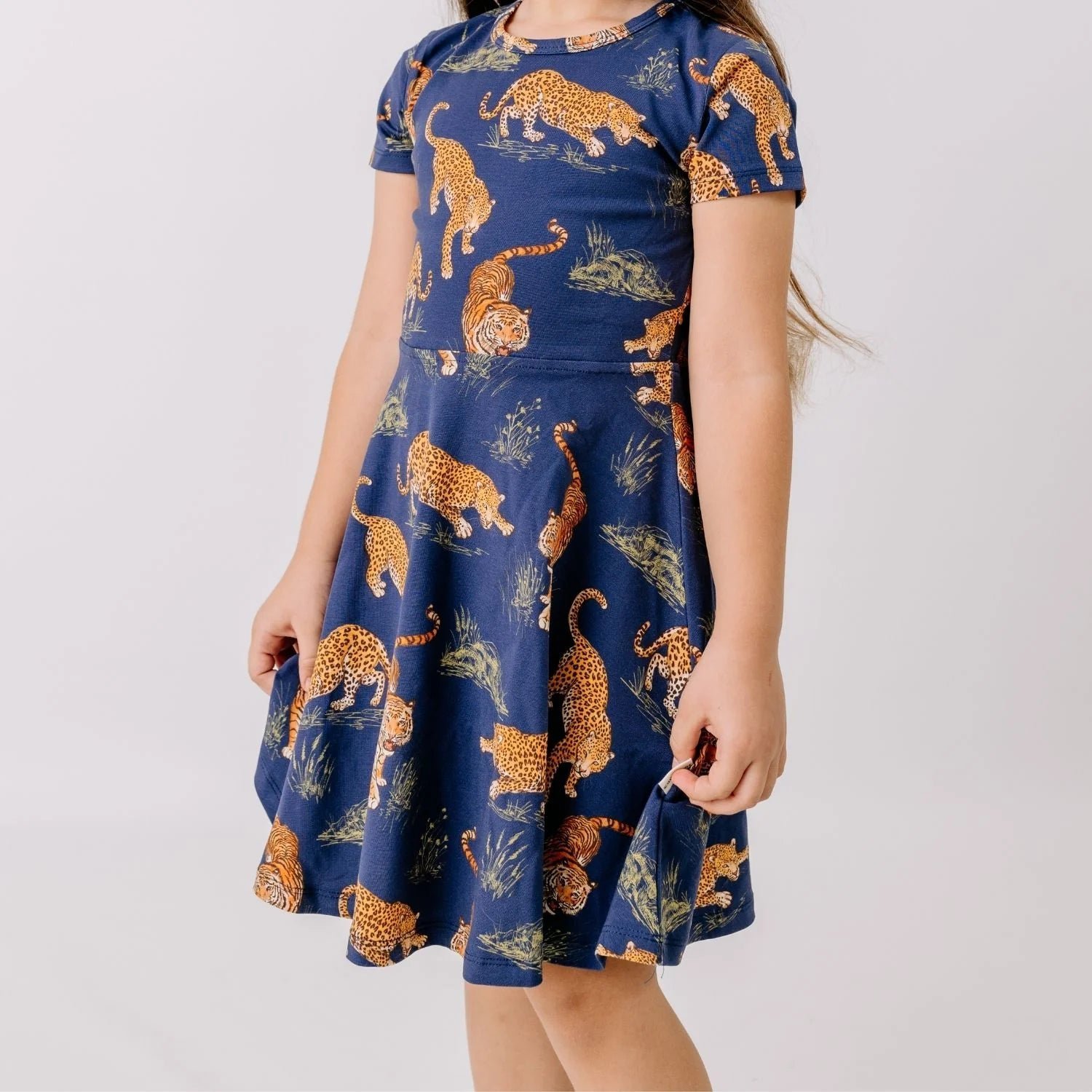 Tigers and Leopards Flared Dress