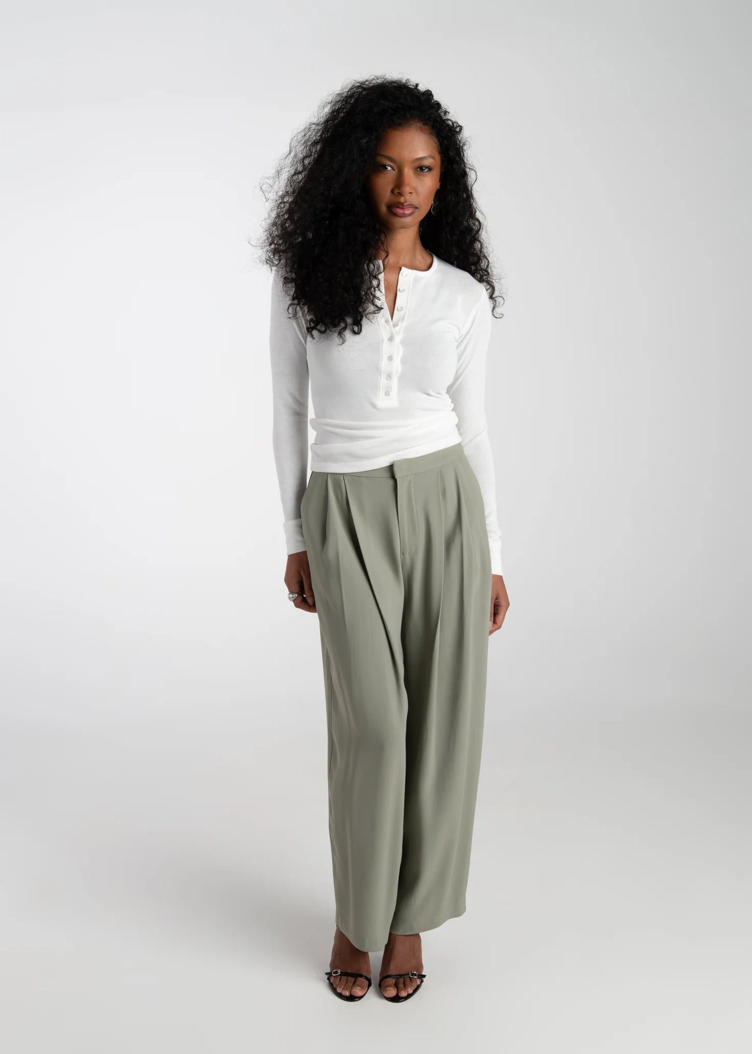Jade Balloon Pants Sage Green