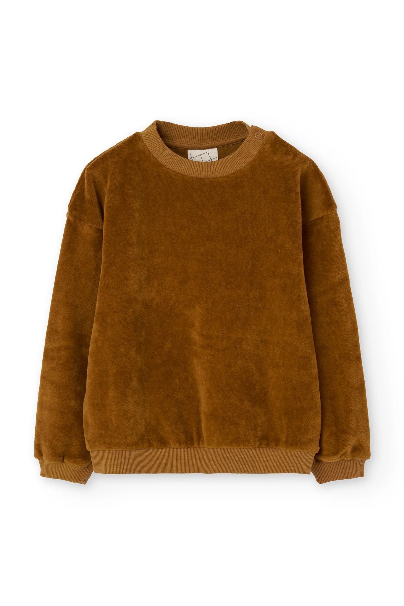 Baby Velvet Hoodie Terracotta Brown