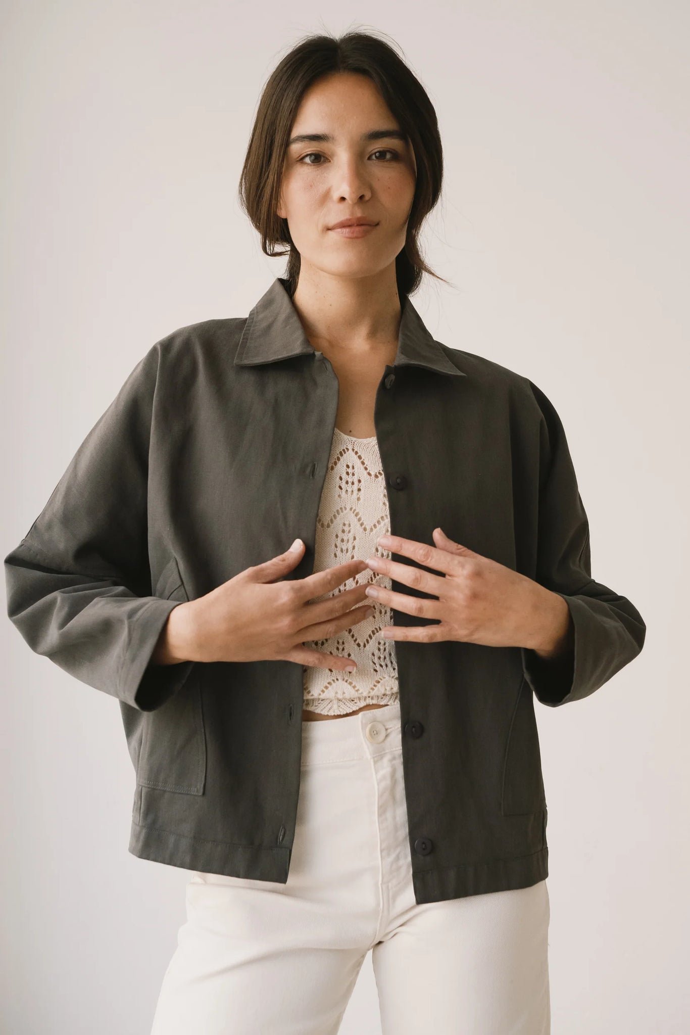 Aude Oversized Jacket Black