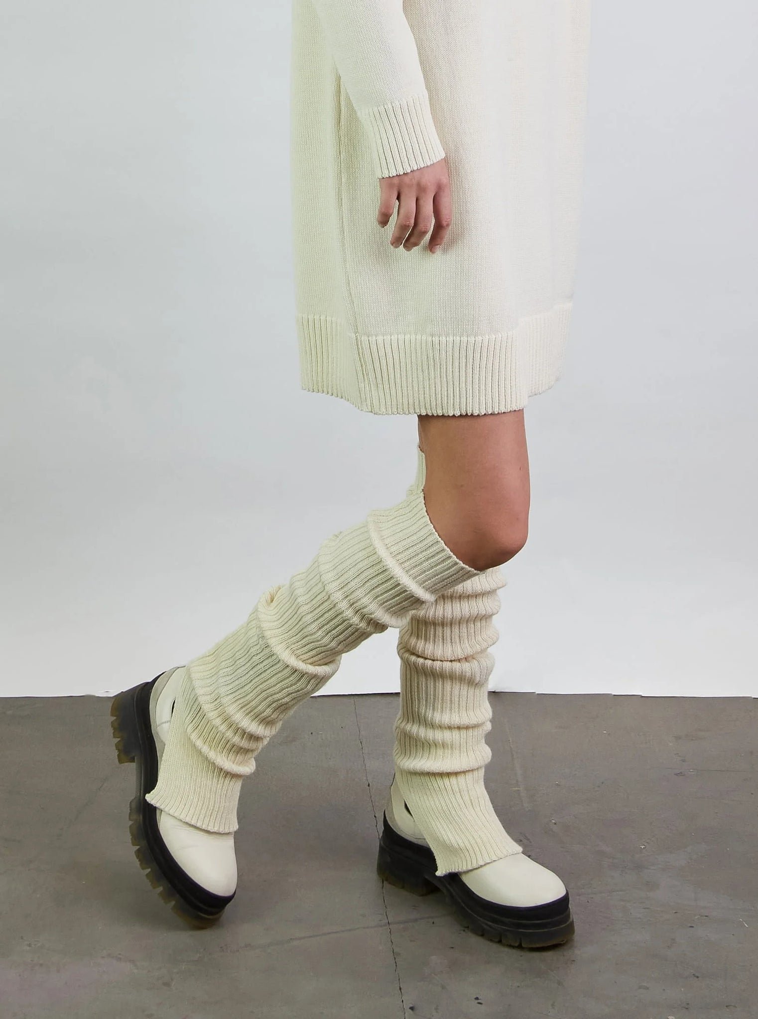 Leg Warmers Natural White