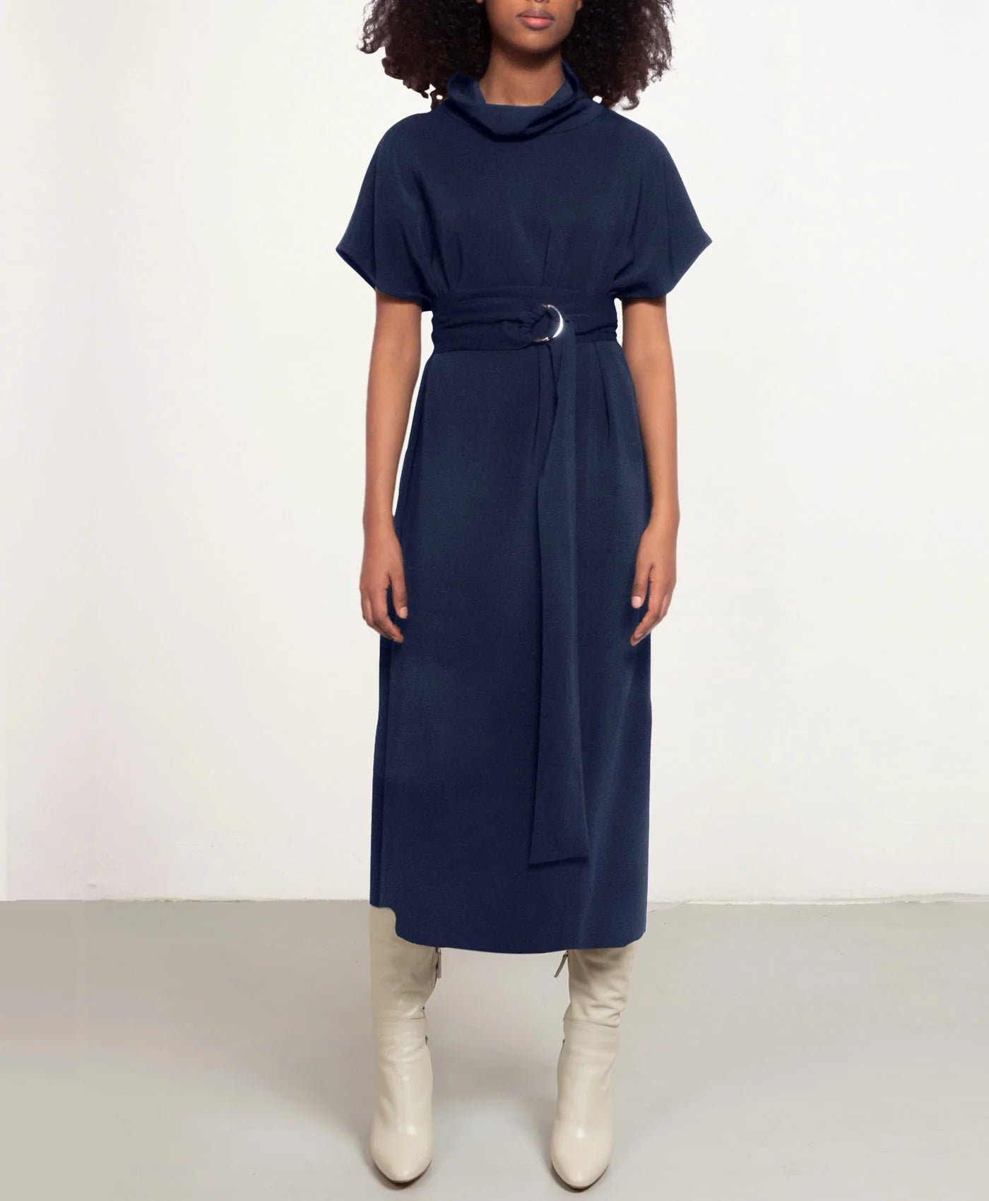 Sunday Midi Dress Navy Blue