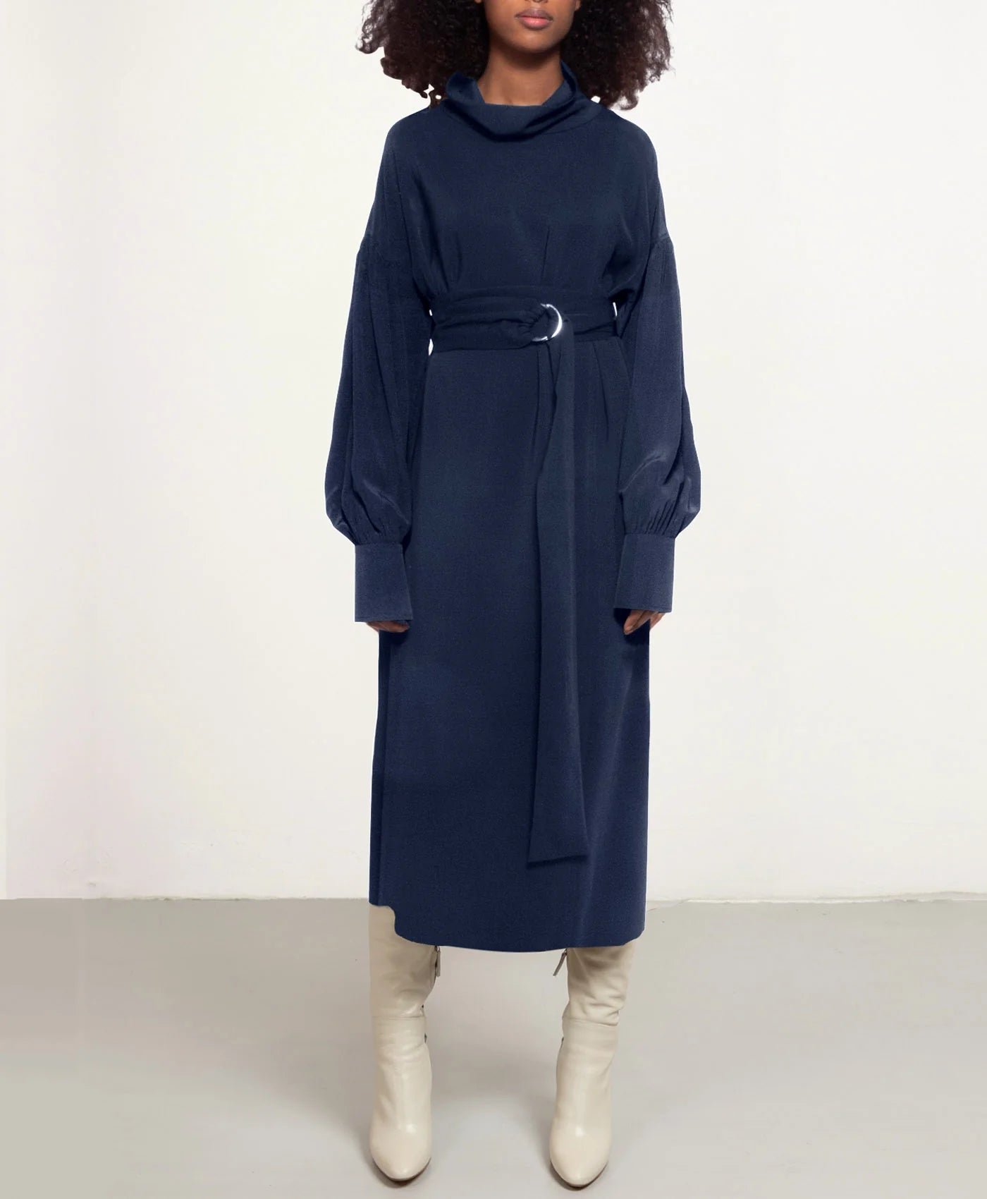 Sunday Midi Dress Navy Blue