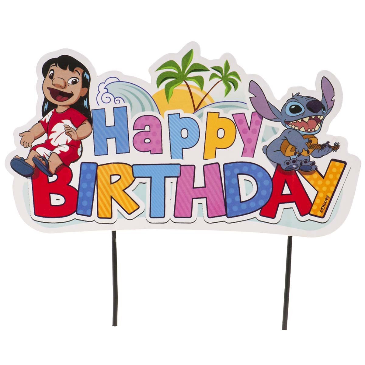 Kakkukoriste - Stitch Happy Birthday