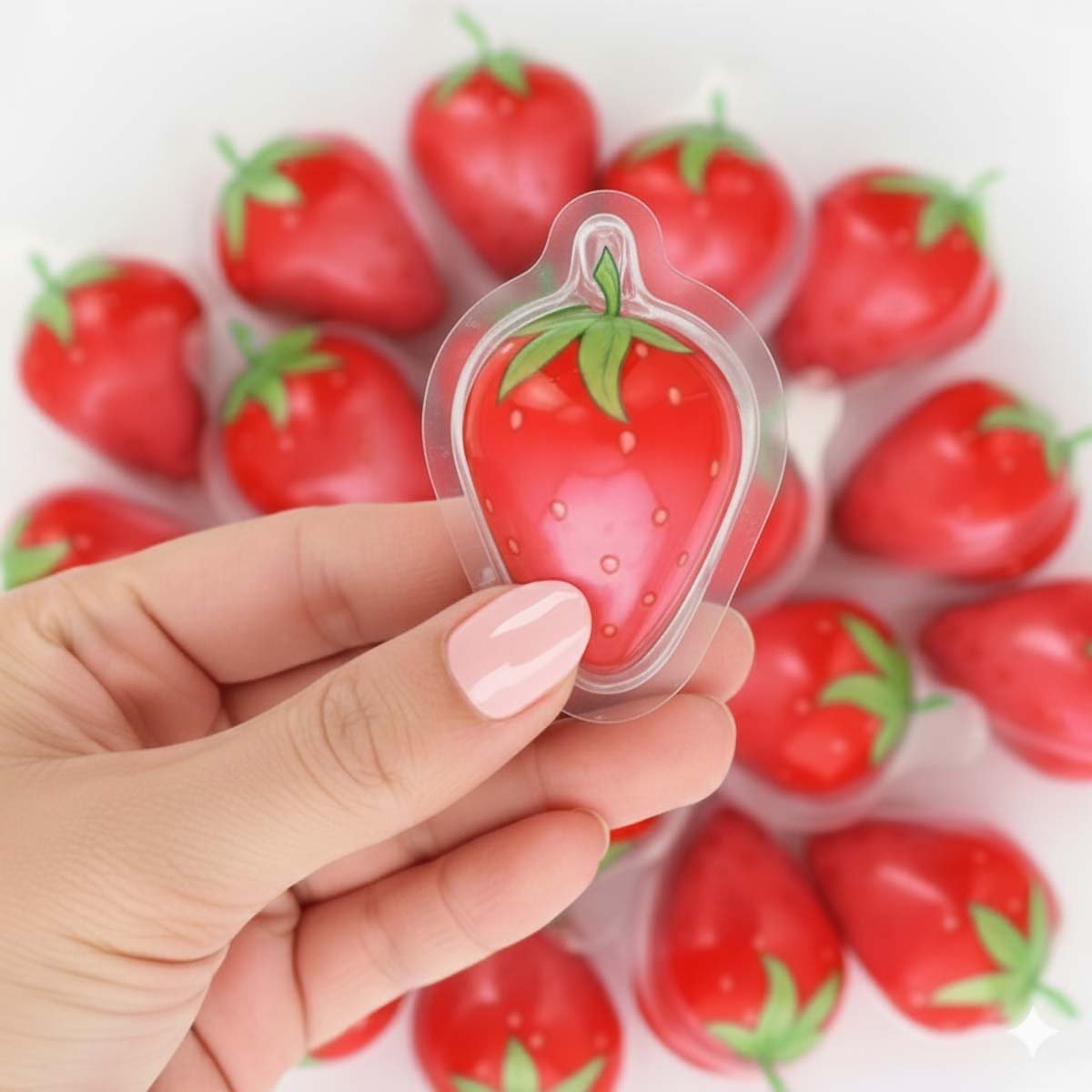 Hyytelökarkki 3D Juicy Strawberry - 1 kpl