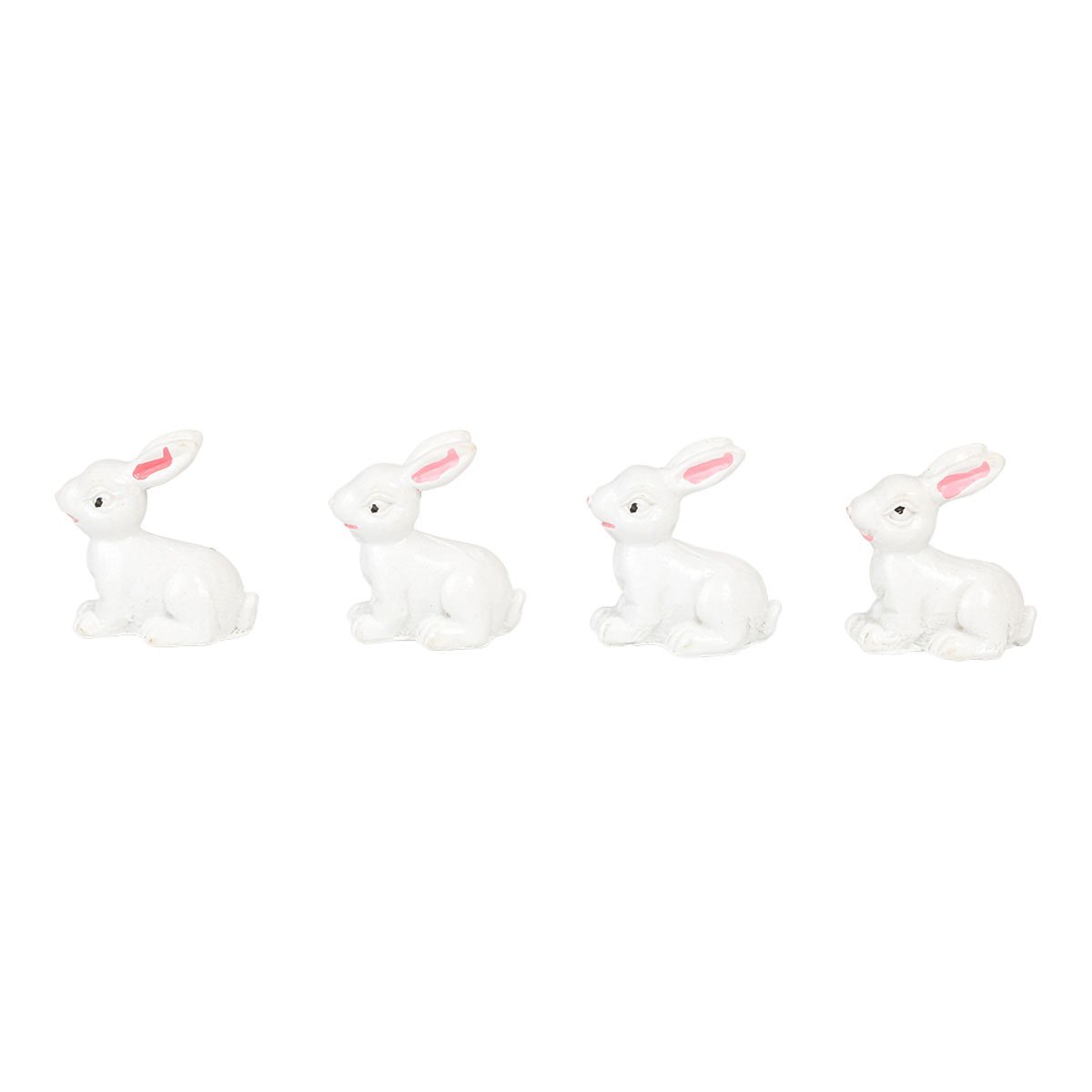 Miniatyyrit - Valkoiset puput, 4 kpl