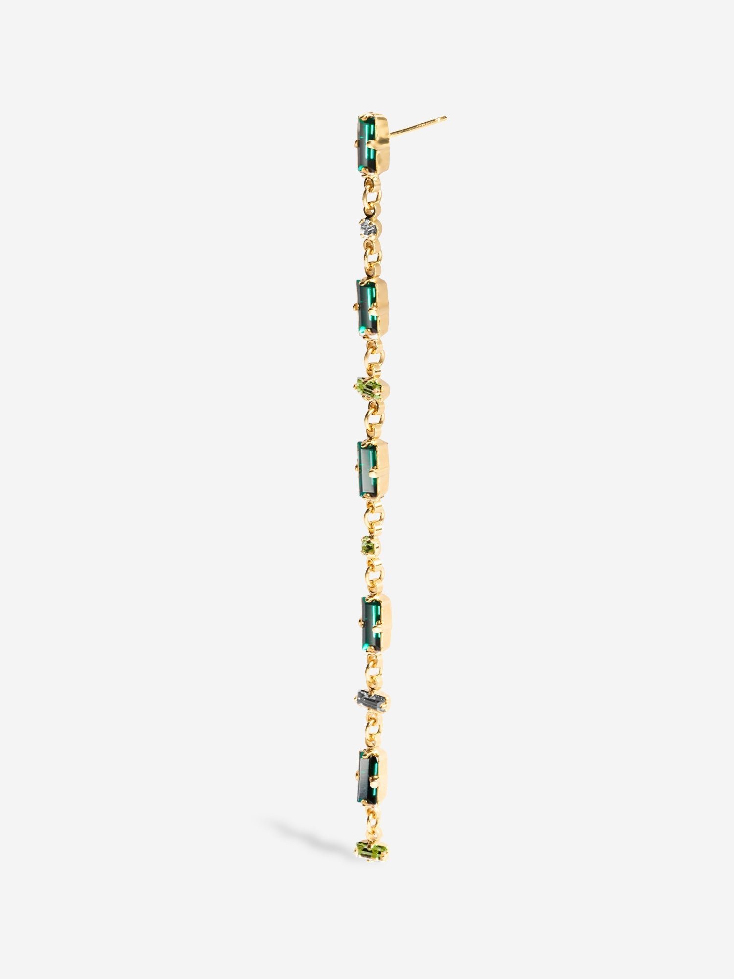 Cascade De Cristaux Alceste Earring Green