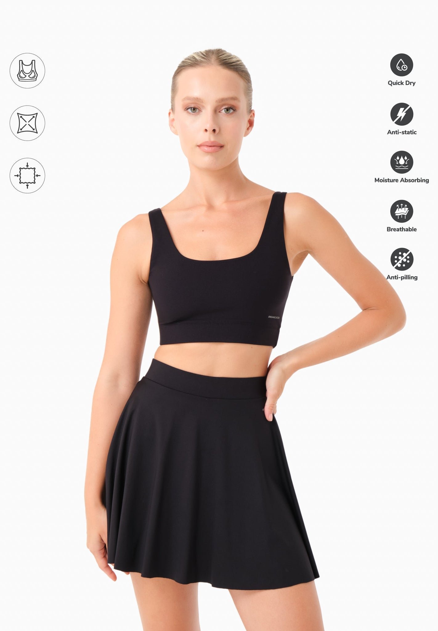 Bess Sporty Bralette Black