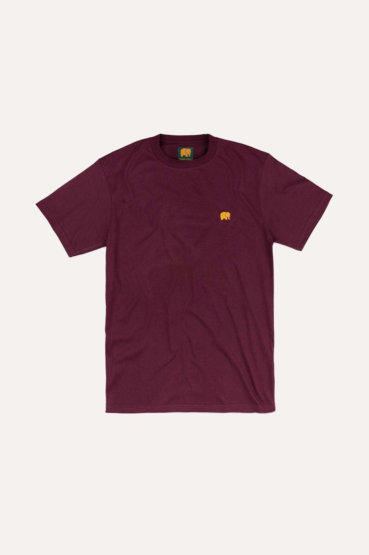 Orgaaninen Essential T-Paita Burgundi