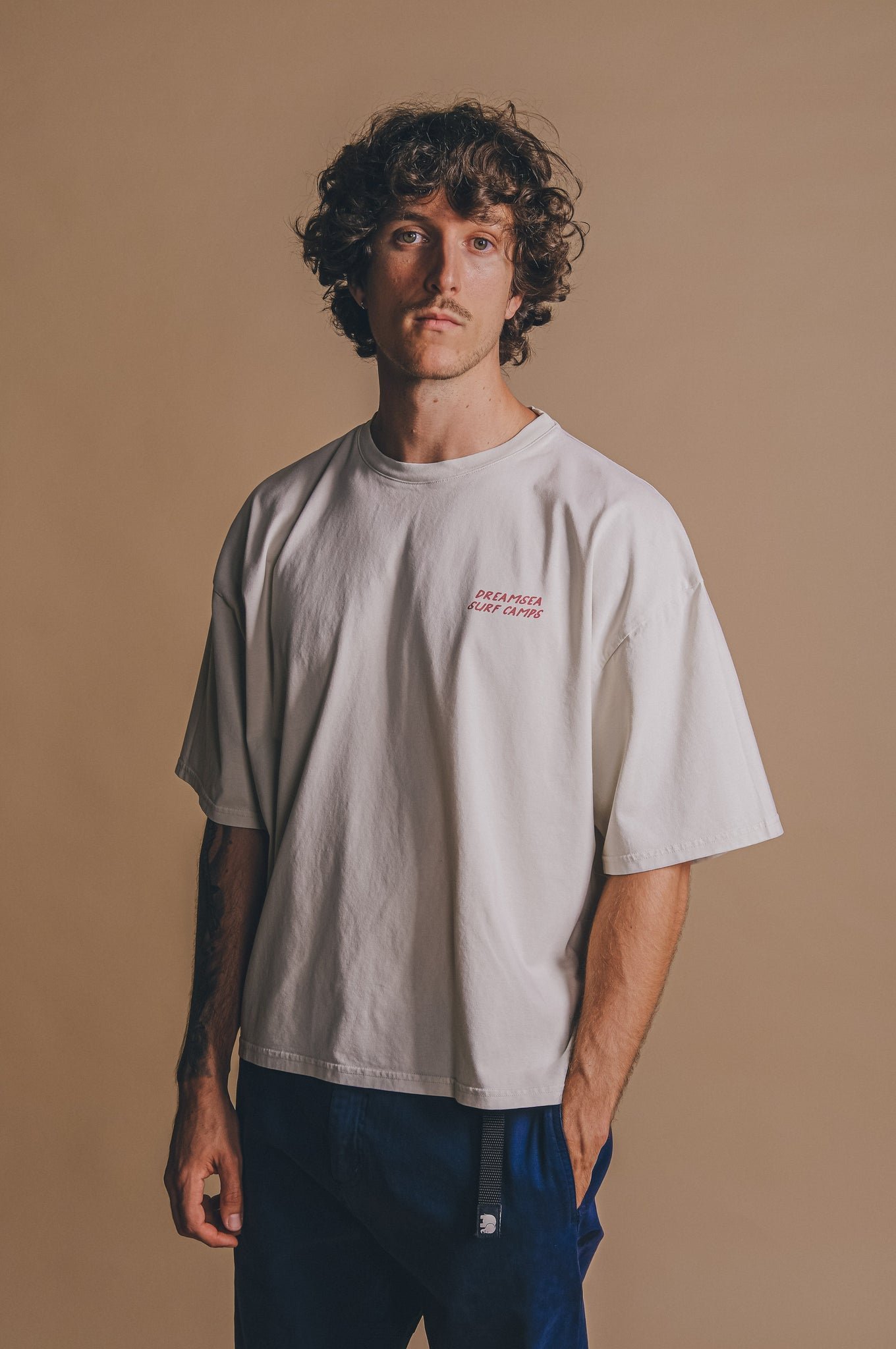 Men's Wild Surf Pigment T-Shirt Almond Milk