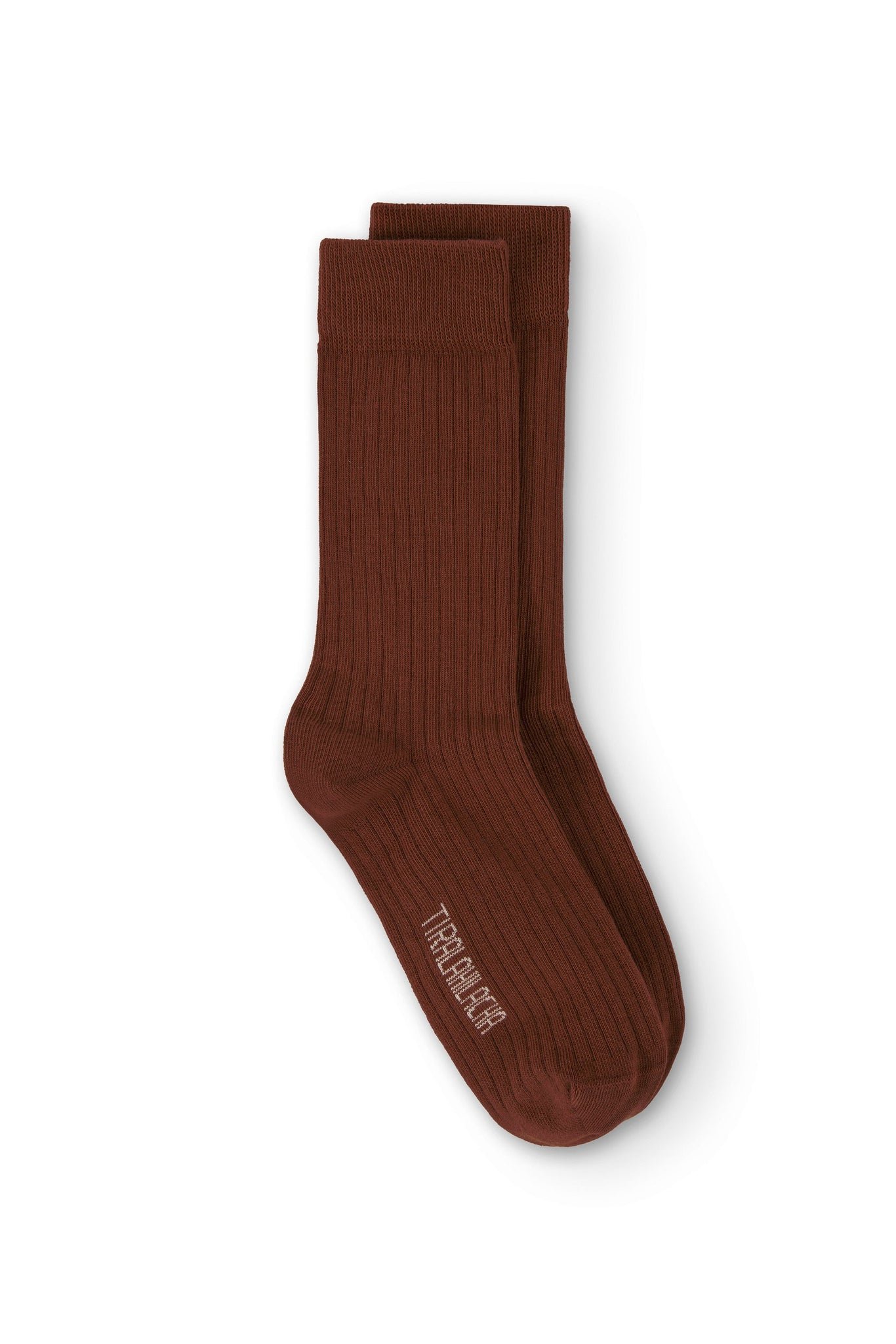 Kids' Ribbed Crew Socks Mars Red