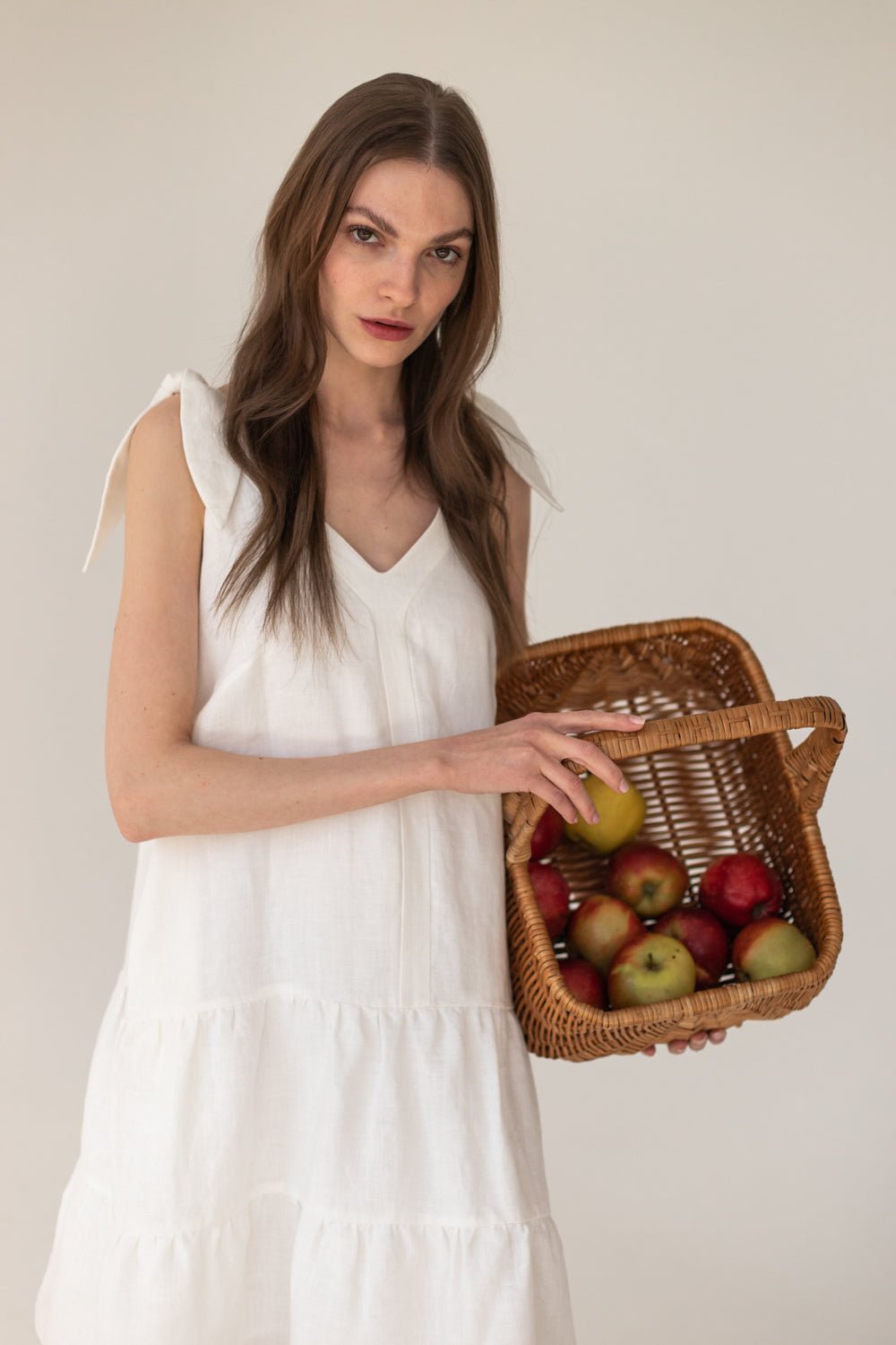 Enteliér Linen Dress Ecru