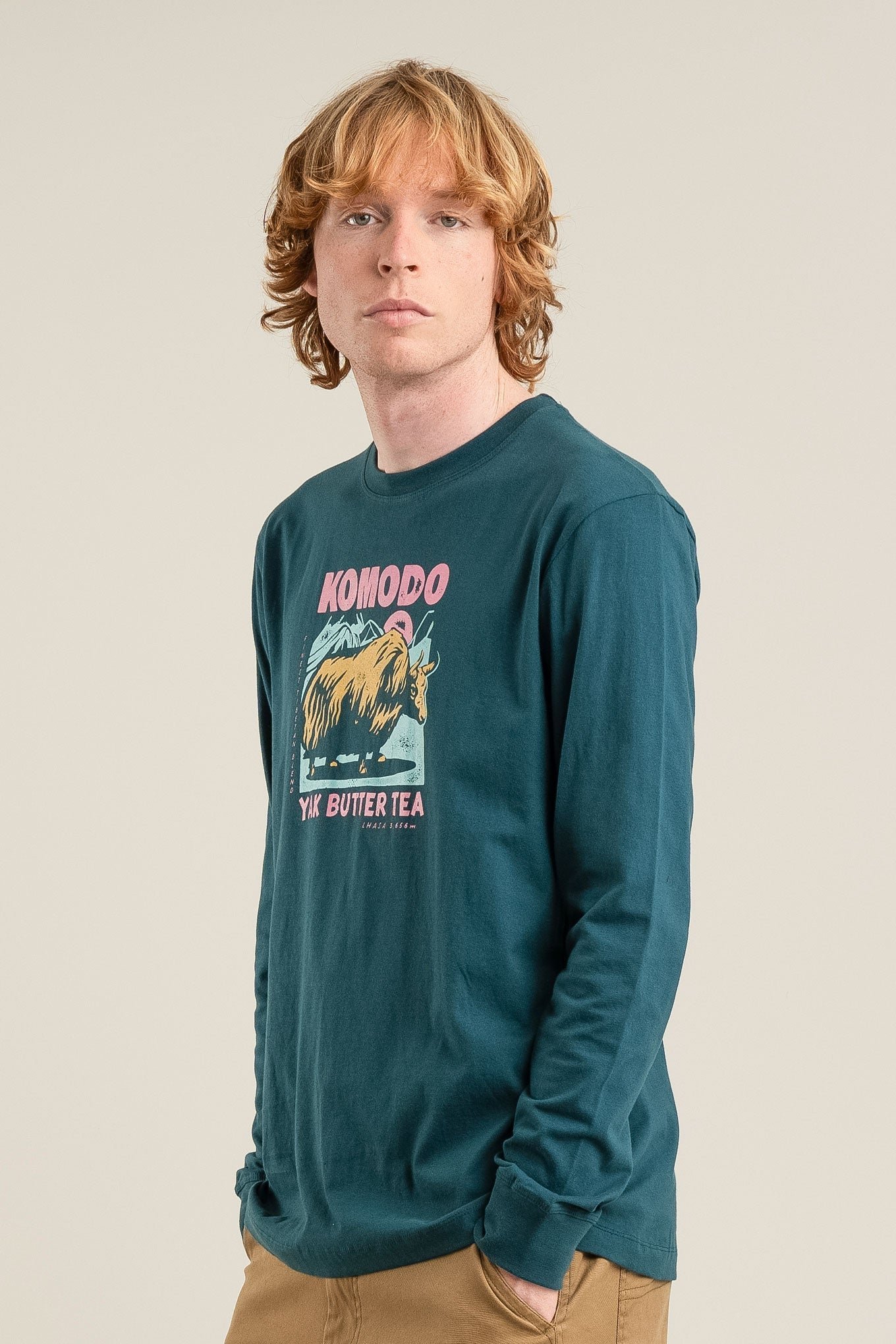 Yak Organic Cotton T-Shirt Sky Blue