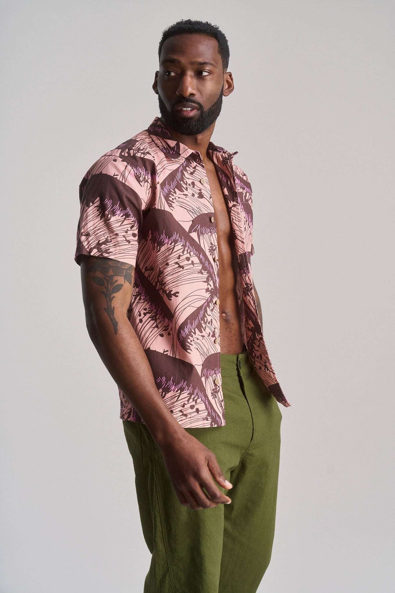 Spindrift Organic Cotton Shirt Pink Wave