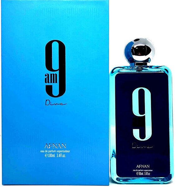 Afnan 9AM Dive Eau de Parfum 100 ml – raikas akvaattinen sitruksinen unisex-tuoksu