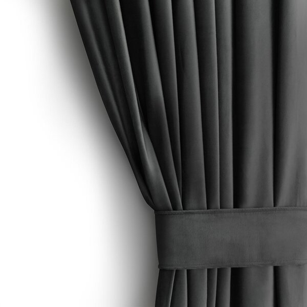 Restilo pimennysverho Velvet, 140x270 cm, harmaa