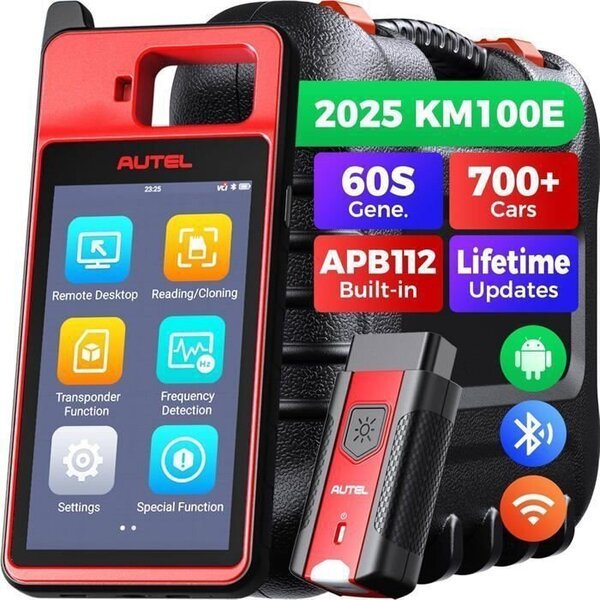 Autel MaxiIM KM100E Avaimenohjelmointityökalu Kaukosäätimen Avaimen Luku/Kirjoitus/Kloonaus Transponderin Simulointi