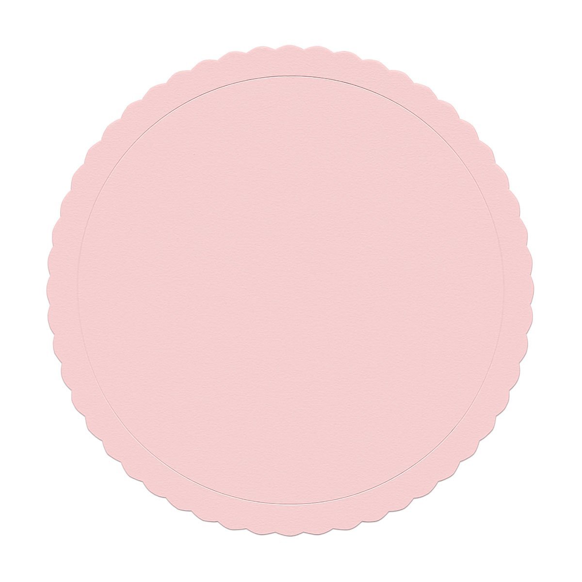 Kakkualusta aaltoreuna - Pastellipinkki, 25 cm