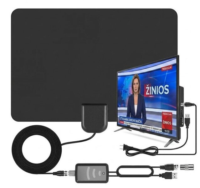 Maksuton sisä-TV-antenni Bahar HDTV-vahvistin+