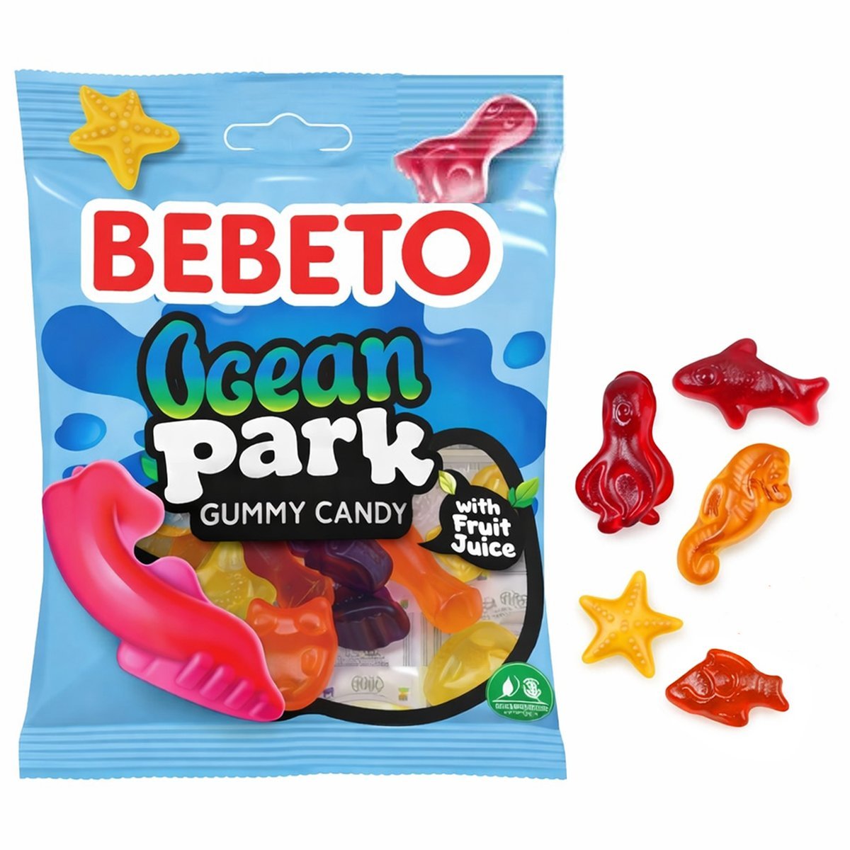 Hedelmäiset hyytelokarkit - Ocean Park 80g