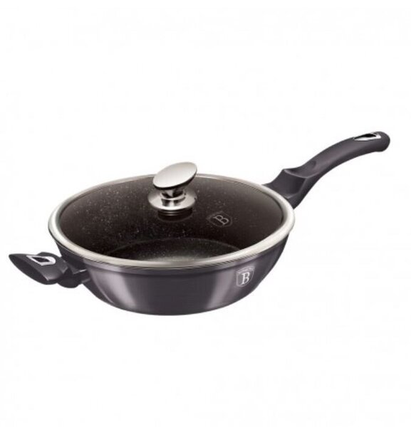 Berlinger Haus Metallic Line Carbon Pro Edition syvä paistinpannu kannella, 4,9 l