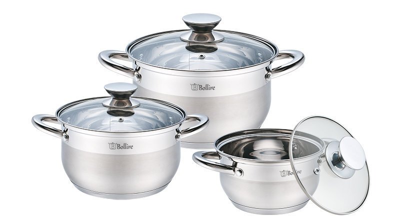 Bollire kattilasetti BR-4001, 6 osaa