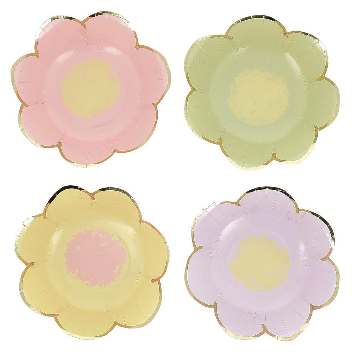 Pahvikulhot – Pastellikukat, 13,5 cm, 8 kpl