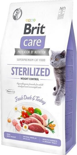 Brit Care Cat Grain-Free Sterilized Weight Control kissanruoka 7kg
