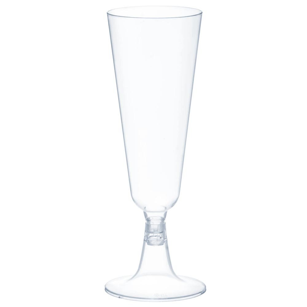 Samppanjalasi kirkas, Muovi, 18cl, 6kpl