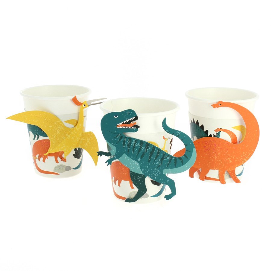 Eco Pahvimukit, Dinosaurukset, 6kpl