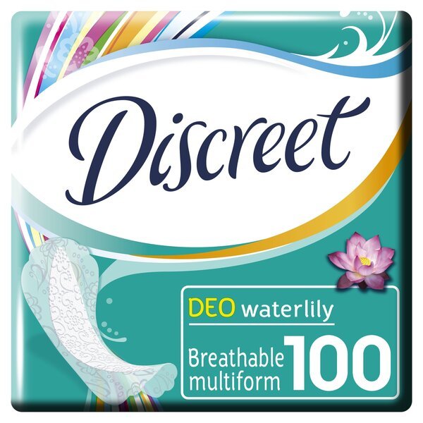 Discreet Water Lily Pikkuhousunsuojat, 100 kpl