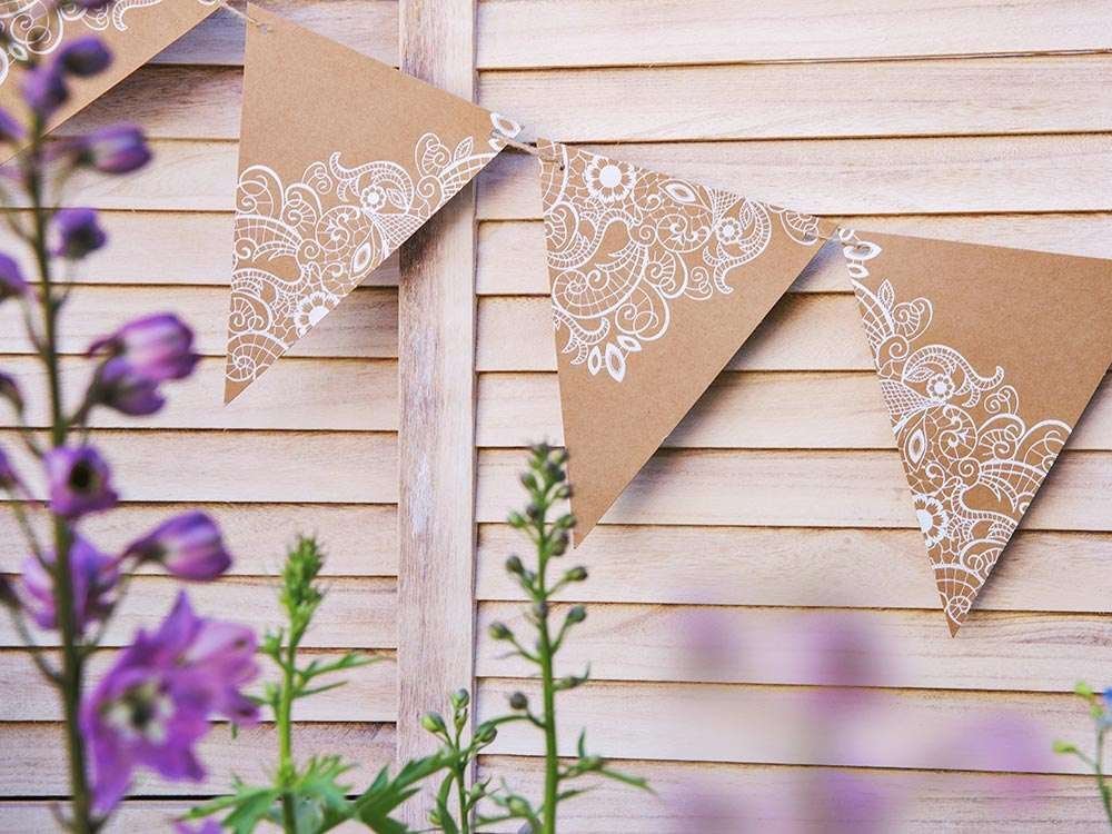 Lippuviiri - Kraft/pitsi, 2m