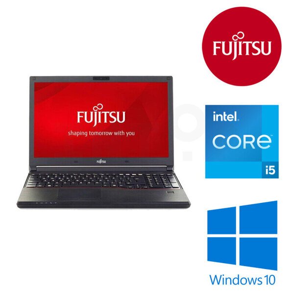 Kannettava tietokone Fujitsu Lifebook A744 1366x768 i5-4300M 8GB 256GB SSD DVD W10P Renew