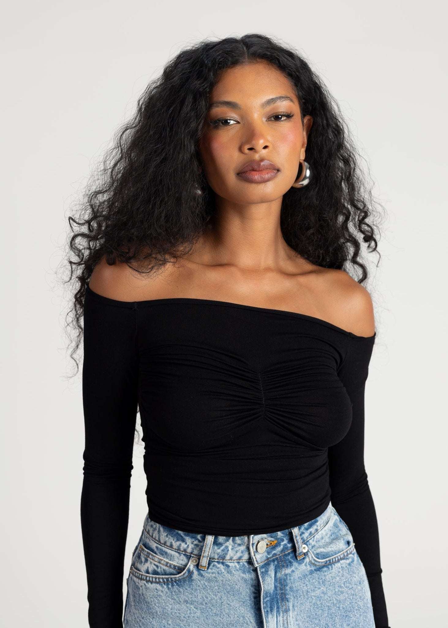 Shimmery Top Black