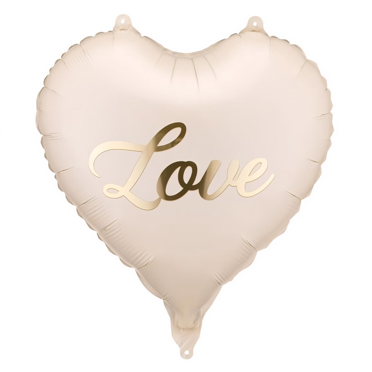 Foliopallo - Sydän, “Love” , Beige, 45 cm