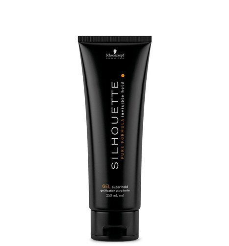 Erittäin vahva kiinnitysgeeli Schwarzkopf Silhouette Gel Super Hold 250 ml