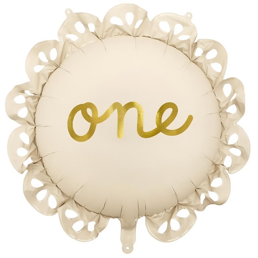 Foliopallo - One pitsireunalla, Beige, 51.5cm