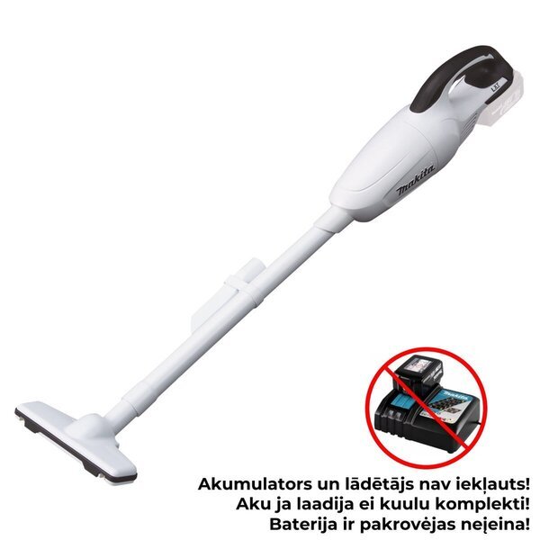 Varsi-imuri Pölynimuri Makita DCL180ZW; 18 V (ilman akkua ja laturia)