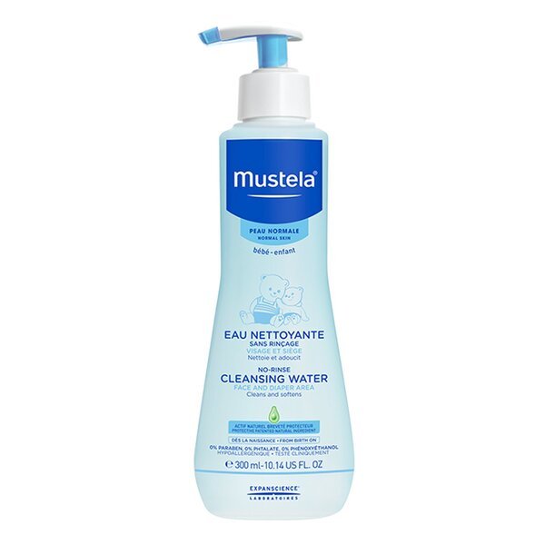 Mustela Puhdistava Vesi Ilman Huuhtelemista Normaali Iho 300ml