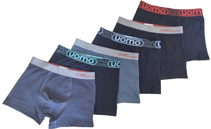 Miesten alushousut Uomo Mix 1, 6 kpl