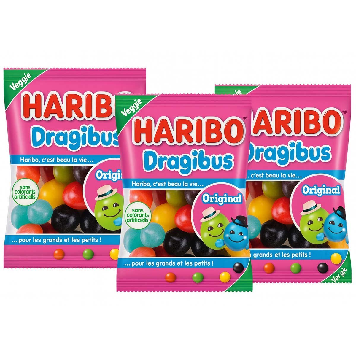 Haribo Dragibus – Mini Karkkipussi 10 g, 1 kpl