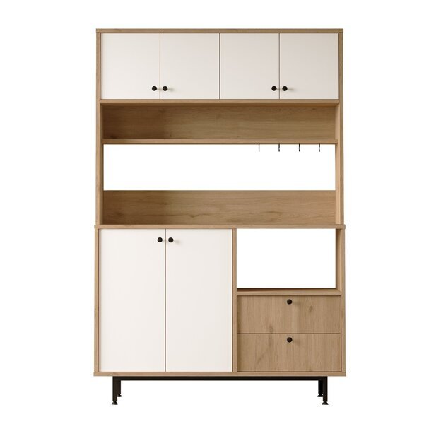 Monikäyttöinen kaappi Skye Decor RE5-SW valkoinen metallinen moderni