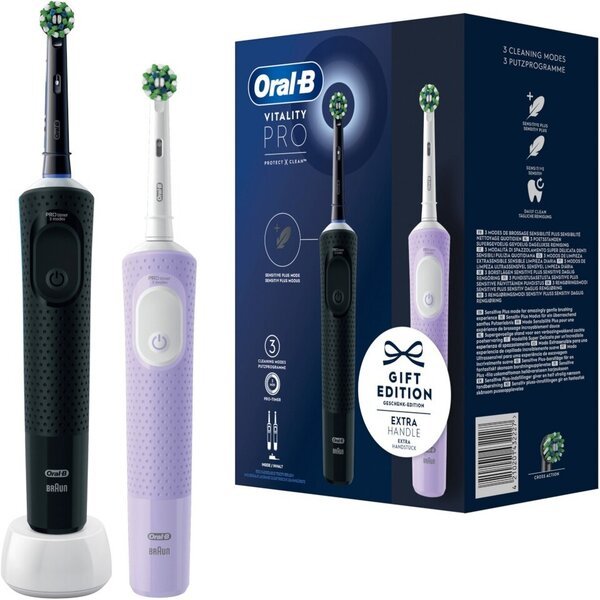 Oral-B Vitality Pro D103 Duo musta ja violetti